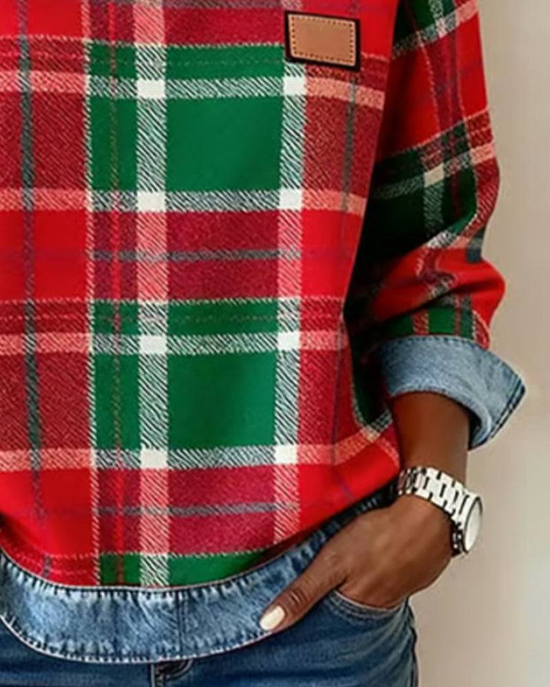 Sweatshirt en denim Danoir Paris avec motifs ludiques, vue de face, détails colorés et style décontracté.