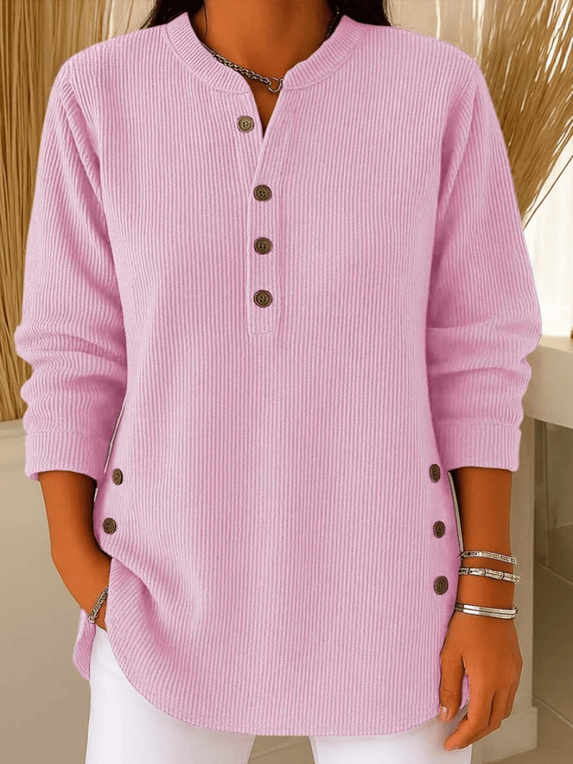 Tunique confortable et élégante Claudia de Danoir Paris, tissu fluide et design chic, vue frontale sur mannequin.