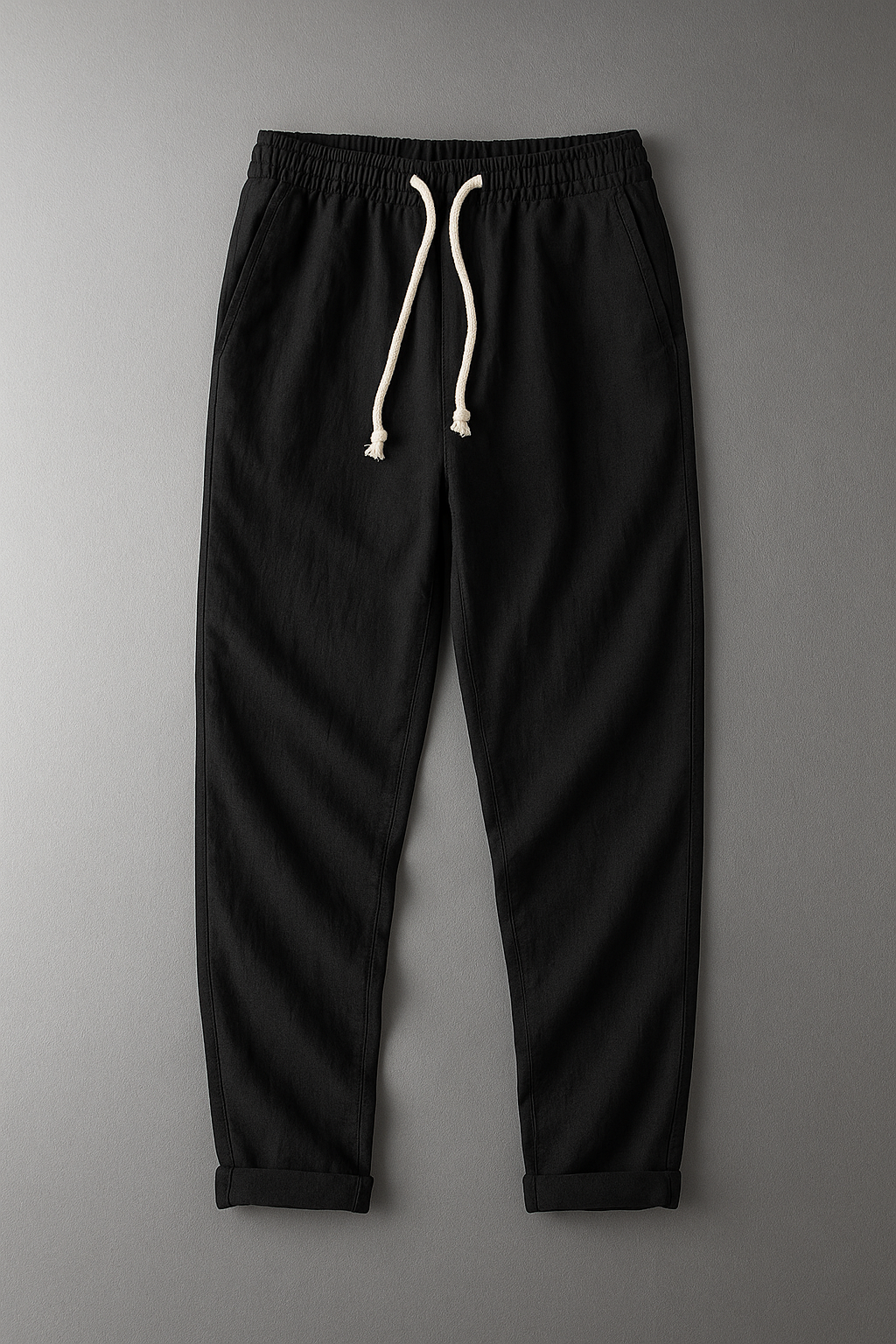 Pantalons élégants en lin Lago de Danoir Paris, vêtement chic pour homme ou femme, tissu léger et confortable.