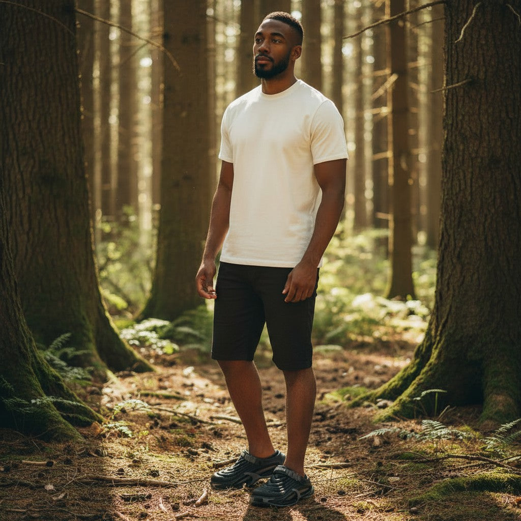 Sandales de sport rembourrées pour hommes Danoir Paris, sandales ventilées à enfiler, confortables et légères.