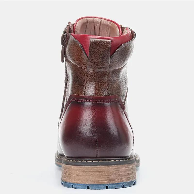 Bottes Oxford en cuir Dawson™ de Danoir Paris, en taille 38, avec lacets et semelle en cuir, style élégant et classique.