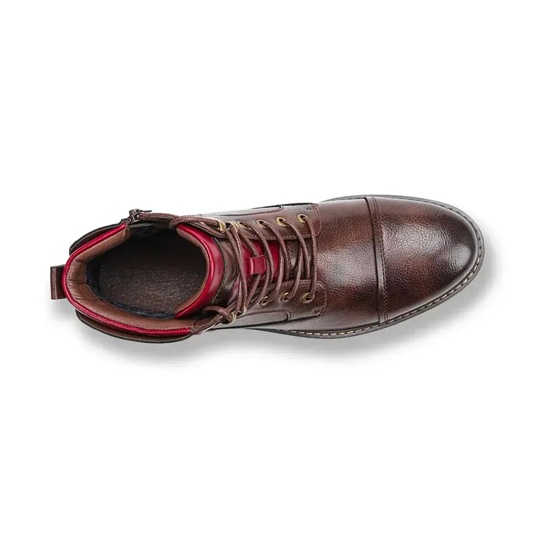 Bottes Oxford en cuir Dawson™ de Danoir Paris, chaussures élégantes en cuir noir avec lacets, pour femme ou homme.