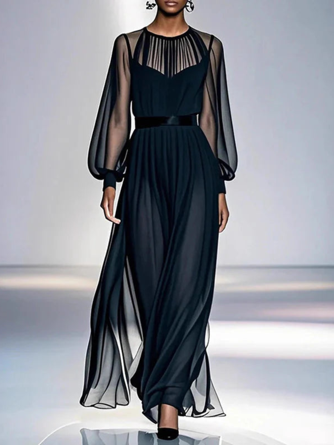 Vêtement vestimentaire pour femme Jimena™ - Robe élégante de Danoir Paris, en tissu fluide avec détails sophistiqués.
