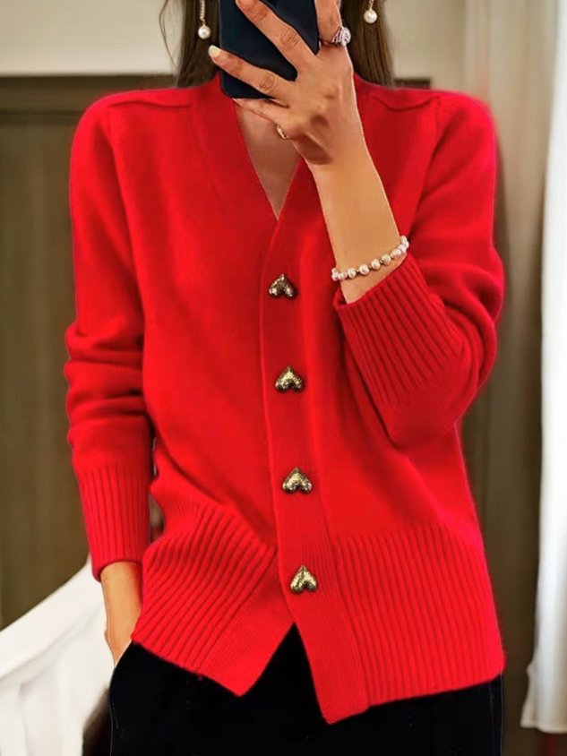 Cardigan en maille Amy Danoir Paris pour l'automne, élégant, noir, taille unique, porté en mode décontracté ou chic