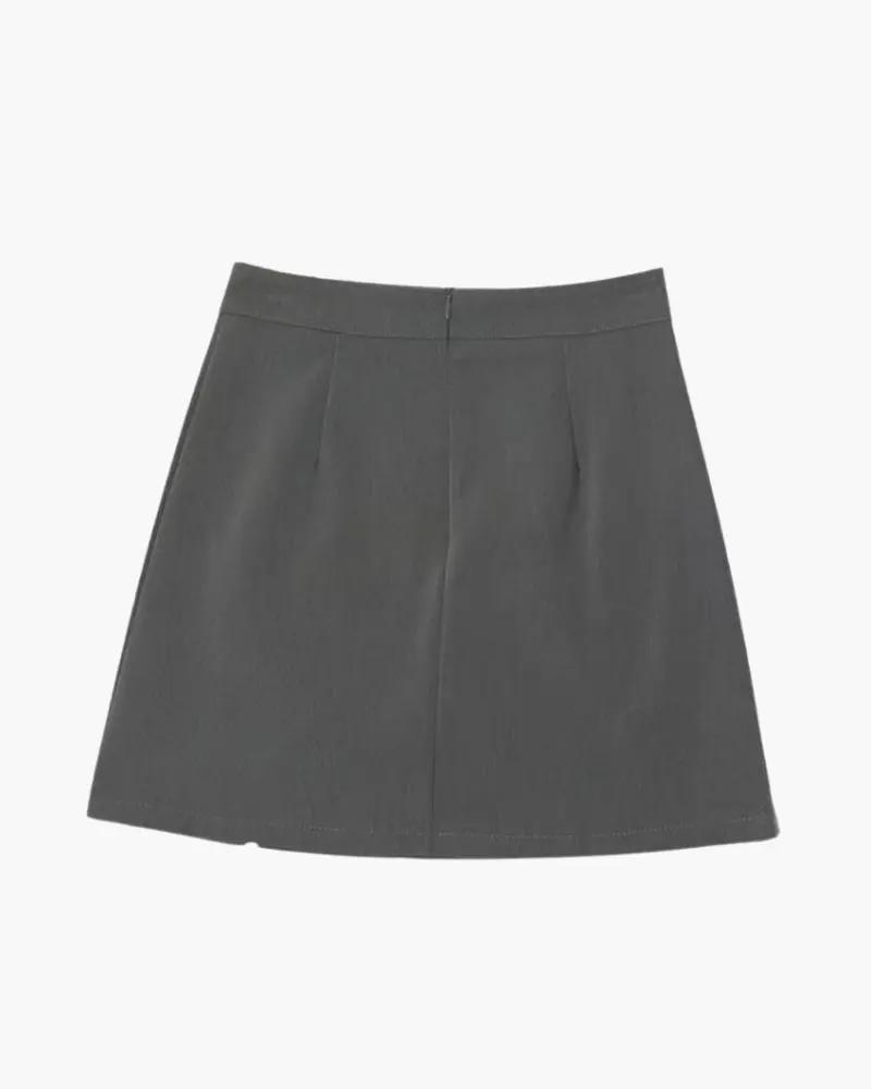 Pantalon Oxford droit mini de Danoir Paris en beige, coupe ajustée, devant et détails visibles sur l'image.