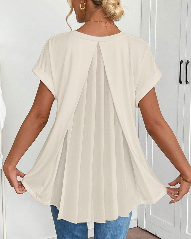 T-shirt à manches courtes Danoir Paris, patchwork uni blanc, tissu léger et style moderne, pour homme.