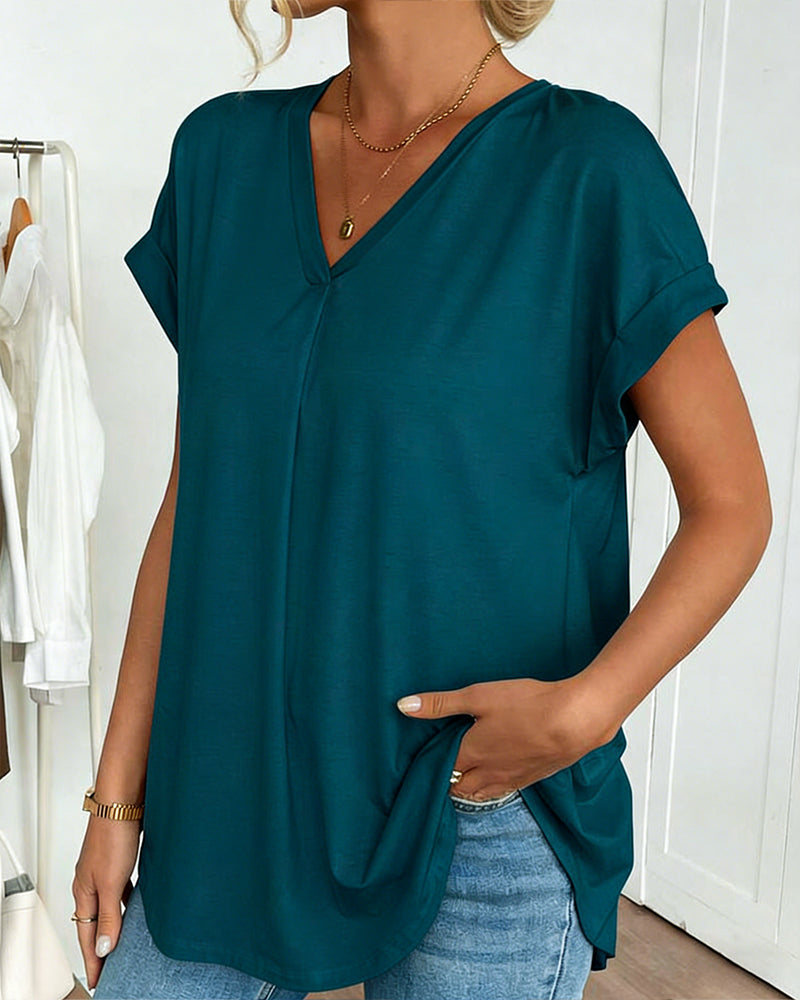 T-shirt à manches courtes blanc Danoir Paris avec patchwork uni, coton confortable et style décontracté.