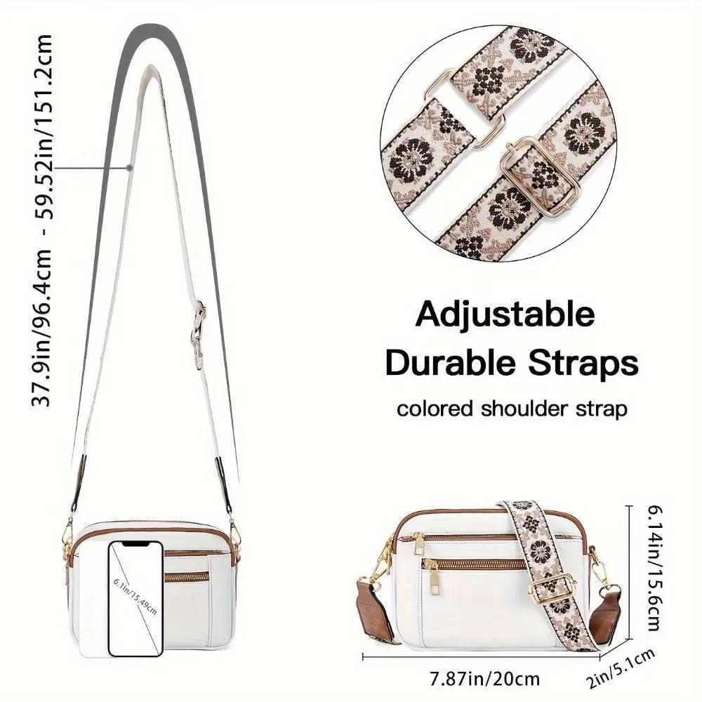 Sac à bandoulière blanc Danoir Paris Leila, sac chic en cuir avec poignée et détails élégants, vue de face.
