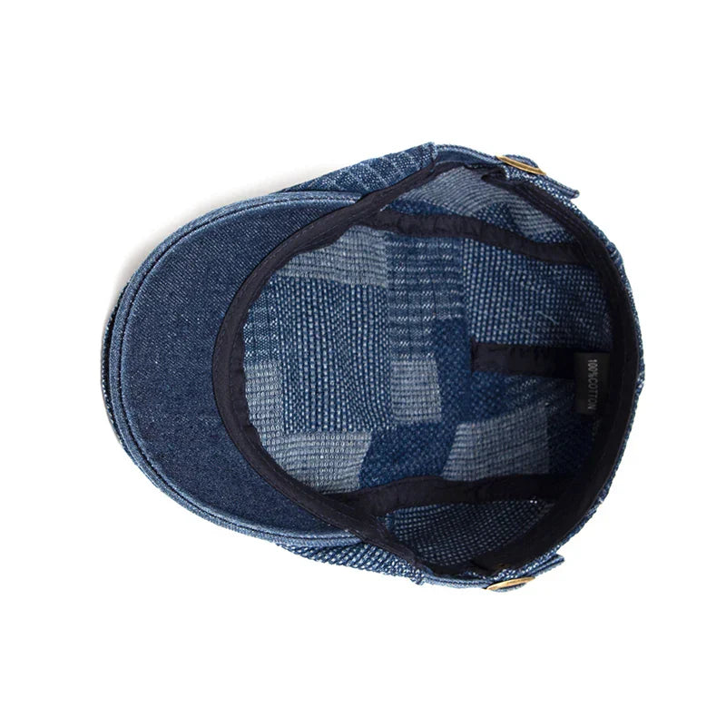 Chapeau pour homme Bloom™ en denim bleu de Danoir Paris, style décontracté et tendance.