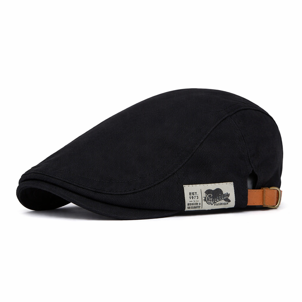 Casquette classique Bloom™ de Danoir Paris en tissu bleu, vue de face avec logo visible.