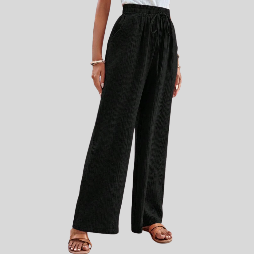 Pantalons décontractés Zeva de Danoir Paris, vêtements légers pour un style confortable et tendance.
