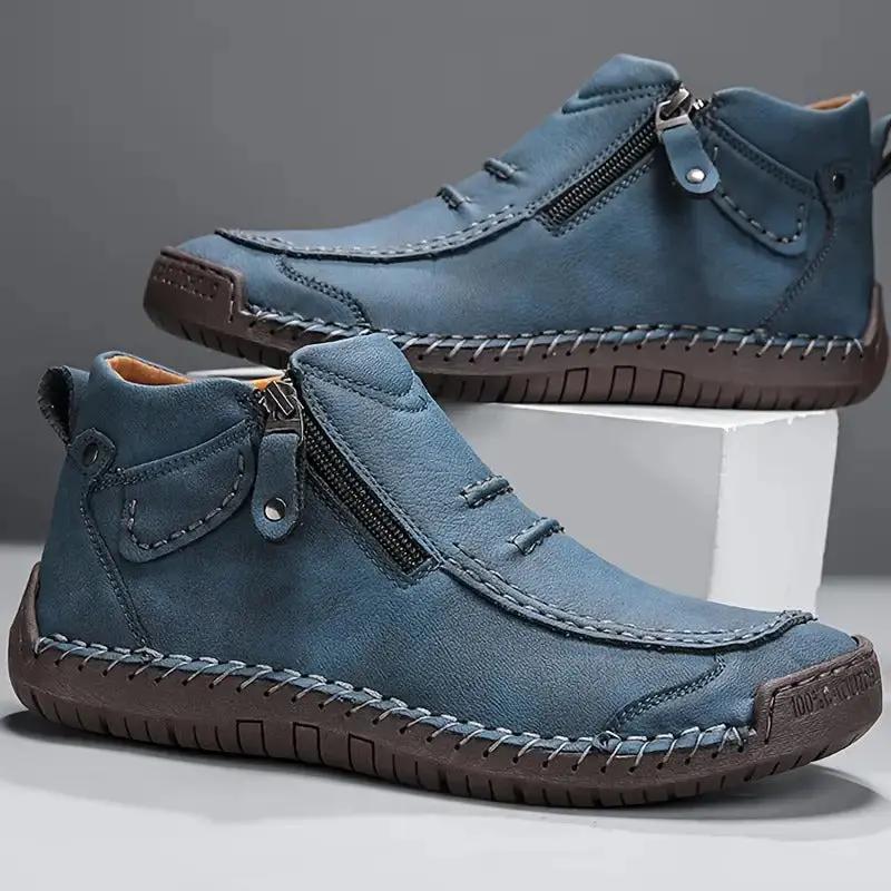 Chaussures Mauricio™ Marche Sereine en cuir de vachette, édition premium, couleur brun, pointure 38, chaussures élégantes pour hommes