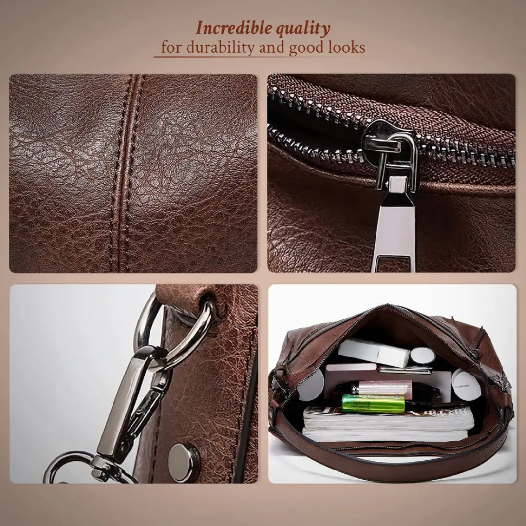 Sac Danoir Paris Lilla, sac opulent au design intemporel en cuir élégant, avec détails raffinés et finition sophistiquée.
