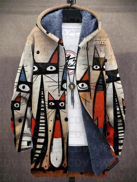 Veste de luxe Lowanna inspirée par l'art de Danoir Paris, avec détails dorés et design artistique visible sur l'image.
