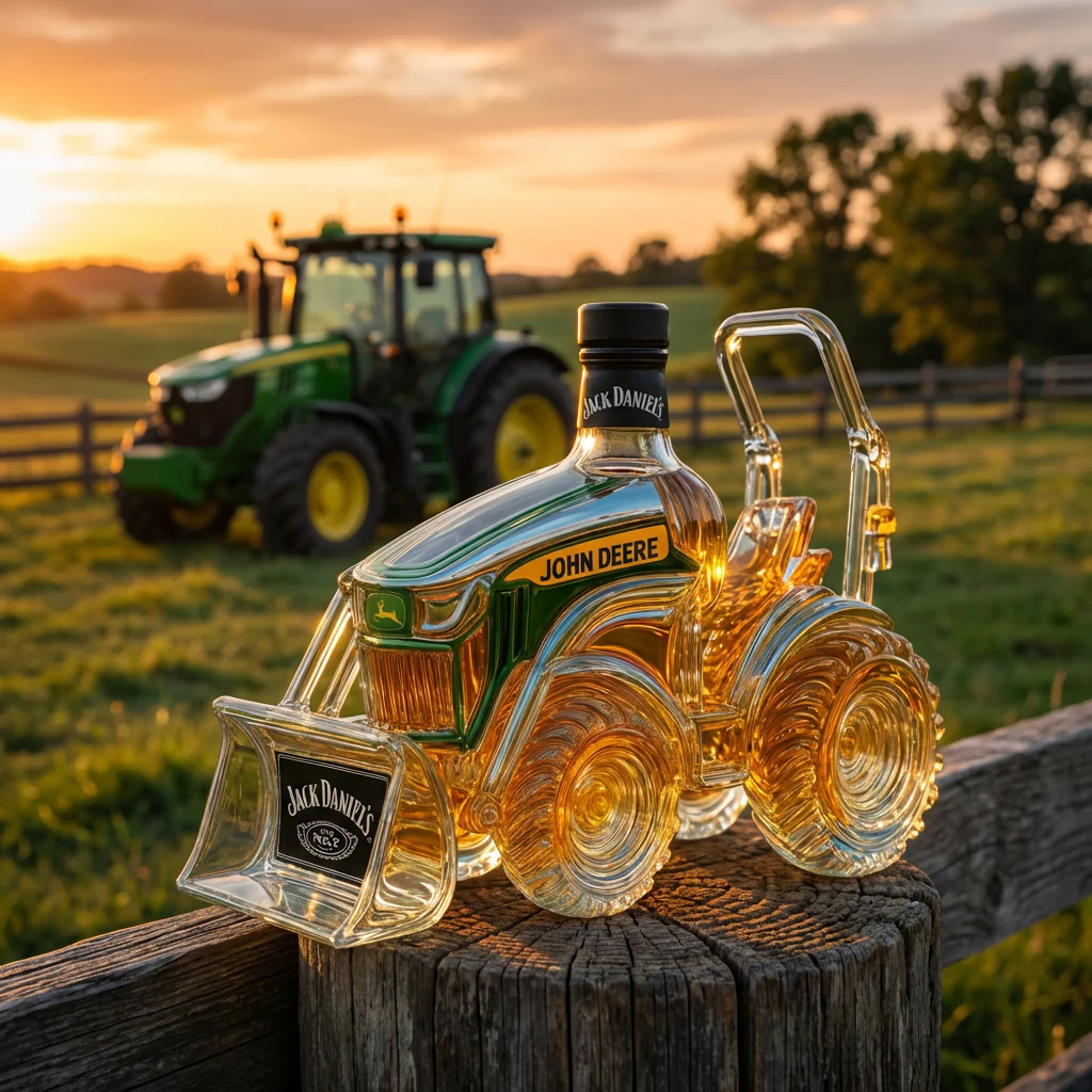 Carafe à whisky Danoir Paris Édition Traktor en verre, avec design moderne et élégance pour servir votre whisky.