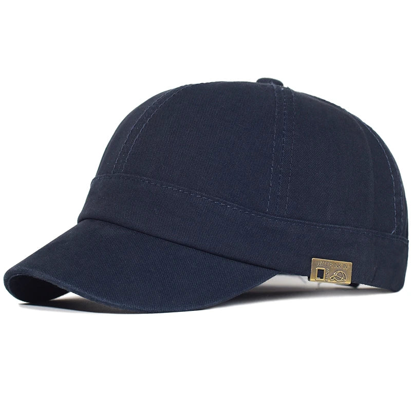 Casquette pour homme Danoir Paris Bloom en coton bleu foncé, style décontracté et confortable.