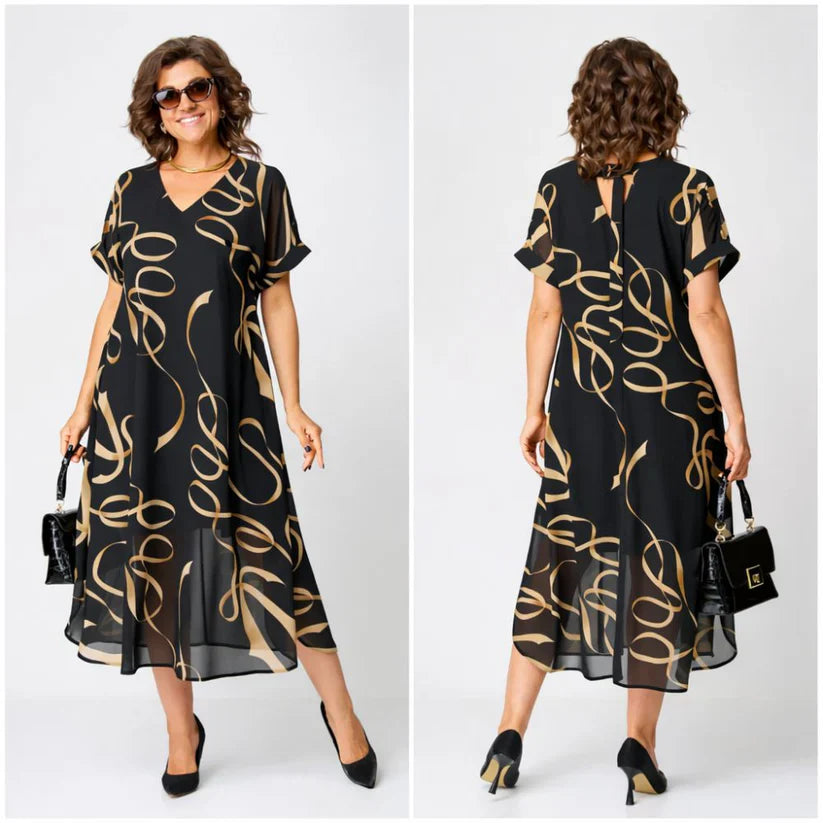 Robe élégante et confortable Nora de Danoir Paris, coupe sophistiquée et tissu doux, idéale pour une tenue chic et décontractée.