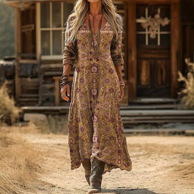 Robe décontractée boho de style bohème de Danoir Paris, multicolore, modèle Nicole, idéale pour un look détendu et tendance.