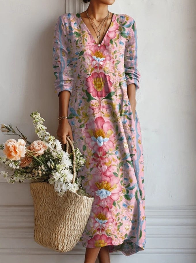 Robe confortable Kelly™ de Danoir Paris, robe quotidienne colorée en tissu léger, idéale pour un style décontracté et élégant.