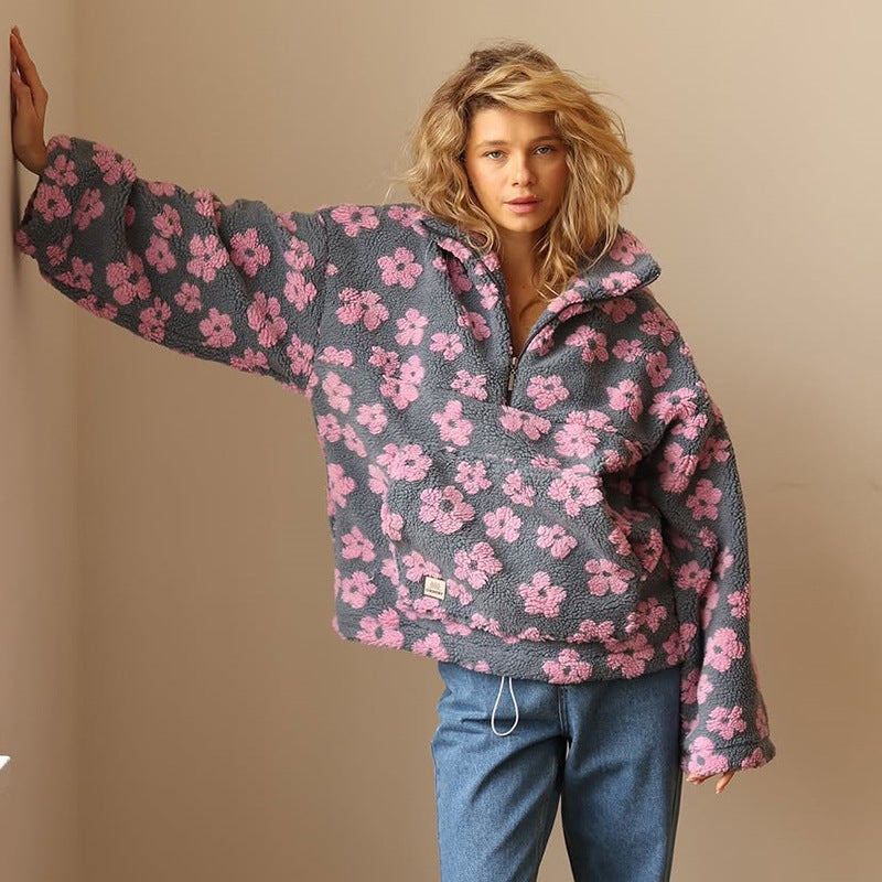 Fleece douce Daisy de Danoir Paris en jaune, style boho, avec motif floral et texture confortable.