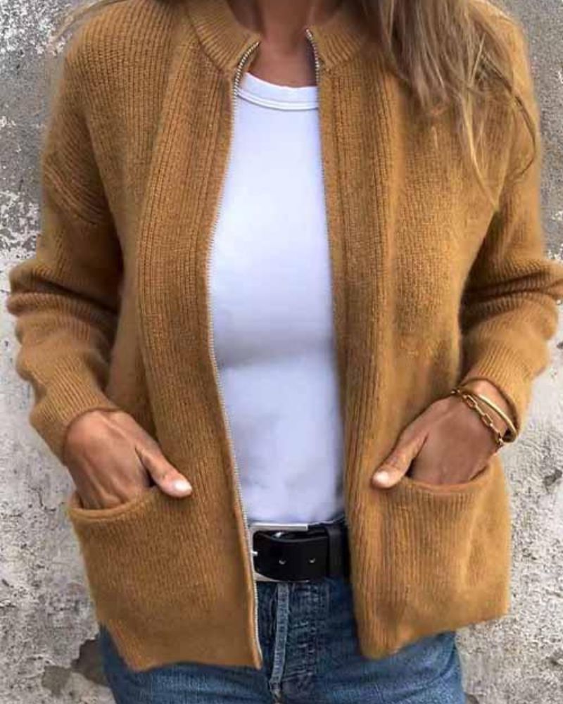 Gilet doux et pratique Danoir Paris Sophie en gris, taille XL, avec texture confortable et style décontracté.