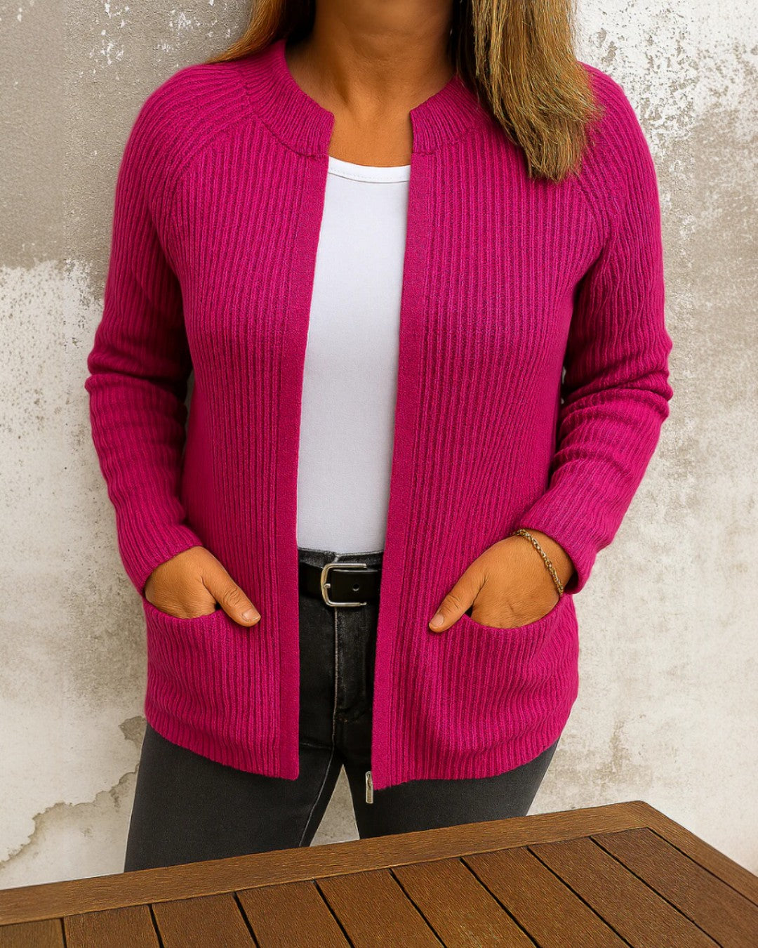 Gilet doux gris Sophie Danoir Paris, taille XL, en tissu confortable et pratique pour un look décontracté.