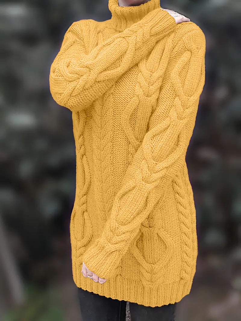 Robe turtleneck élégante Danoir Paris, modèle FR1031, en cramoisi, taille XS, tissu fluide et sophistiqué.