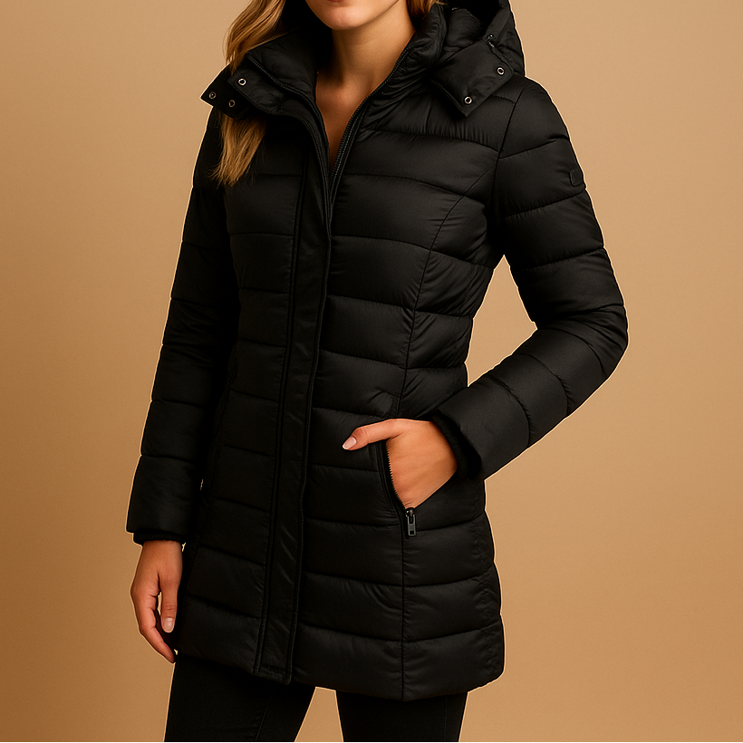 Veste légère élégante Danoir Paris Elize en noir, coupe moderne et sophistiquée, idéale pour un style chic et décontracté.