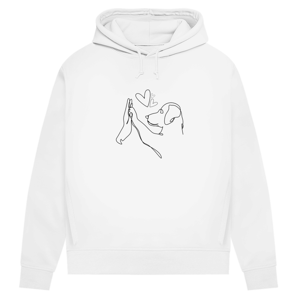 Sweat doux pour amis à quatre pattes Véritable Amour de la marque Danoir Paris, en tissu blanc, taille XS.