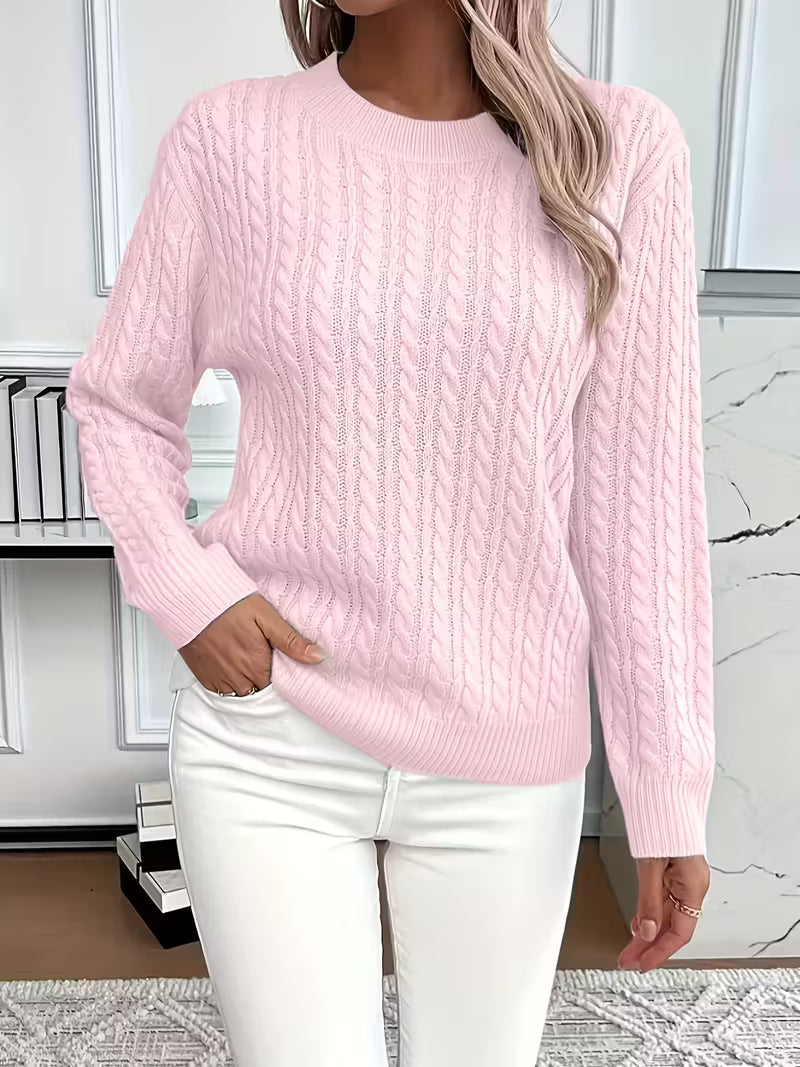 Pull vert Danoir Paris Aria, élégant et confortable, en tissu doux, porté sur un mannequin.