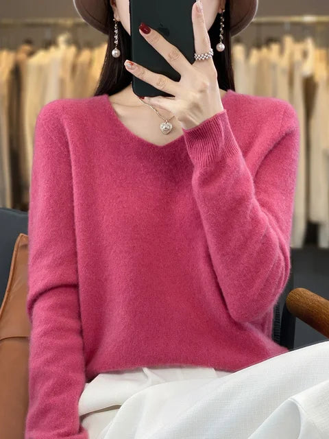 Pull ample en laine Adèle de Danoir Paris, vert, taille XS, avec un style confortable et décontracté.