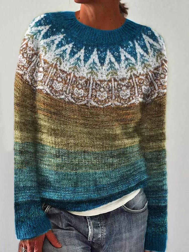 Pull en cachemire rose Danoir Paris Petra, élégant et doux, porté sur un mannequin, détails du tissu et coupe raffinée visibles.