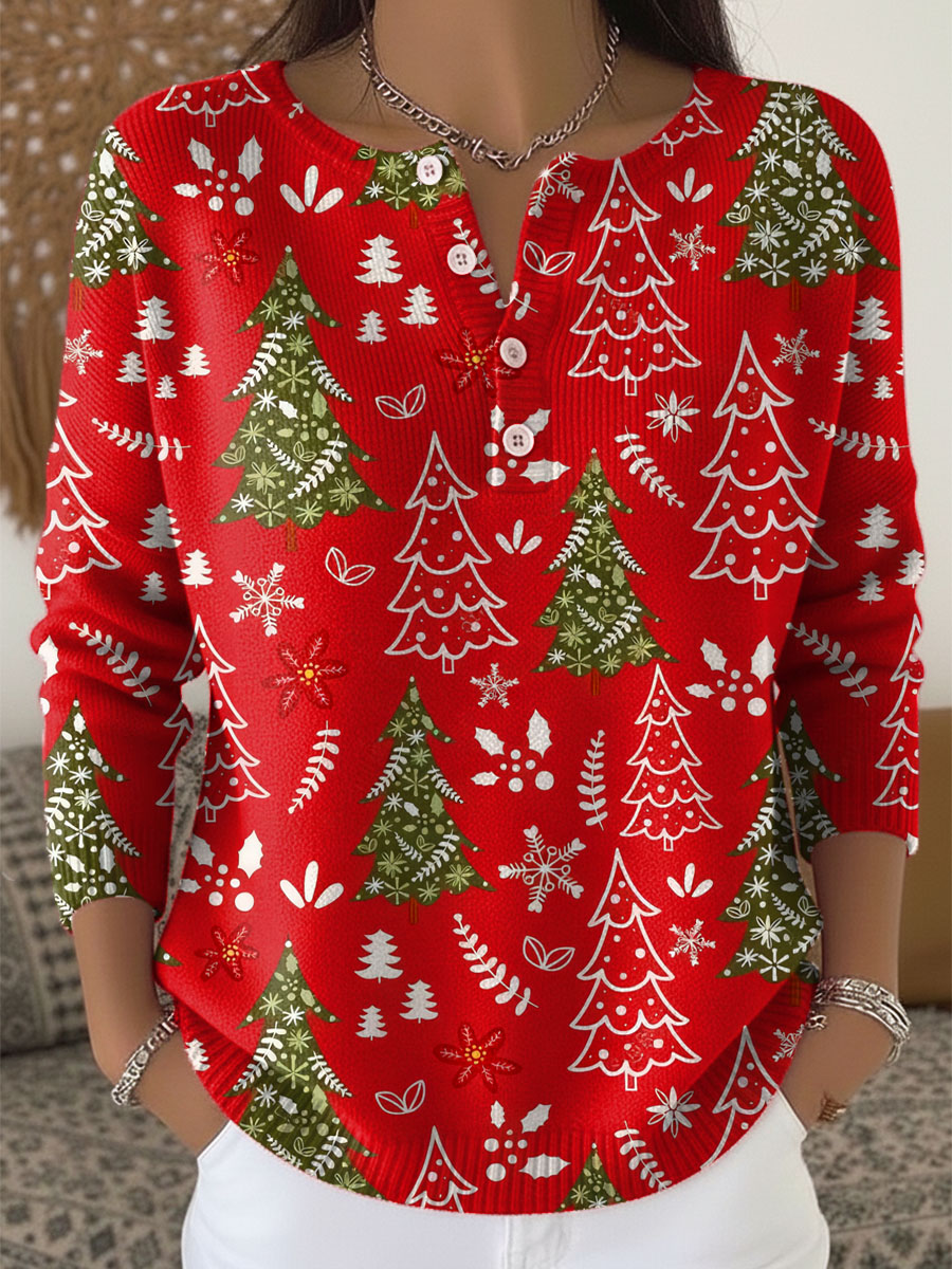 Pull de Noël festif Sofie de Danoir Paris en vert, mode confortable et festif pour la saison hivernale.