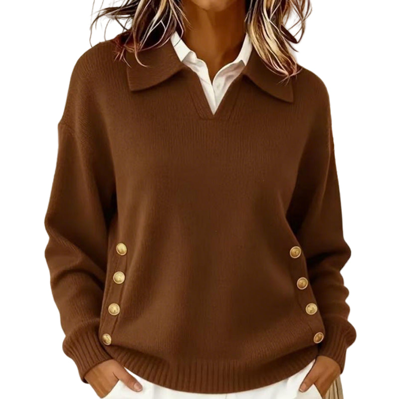 Pull en V rose poudré Danoir Paris Talbot, style chic et élégant pour femmes, en maille confortable.