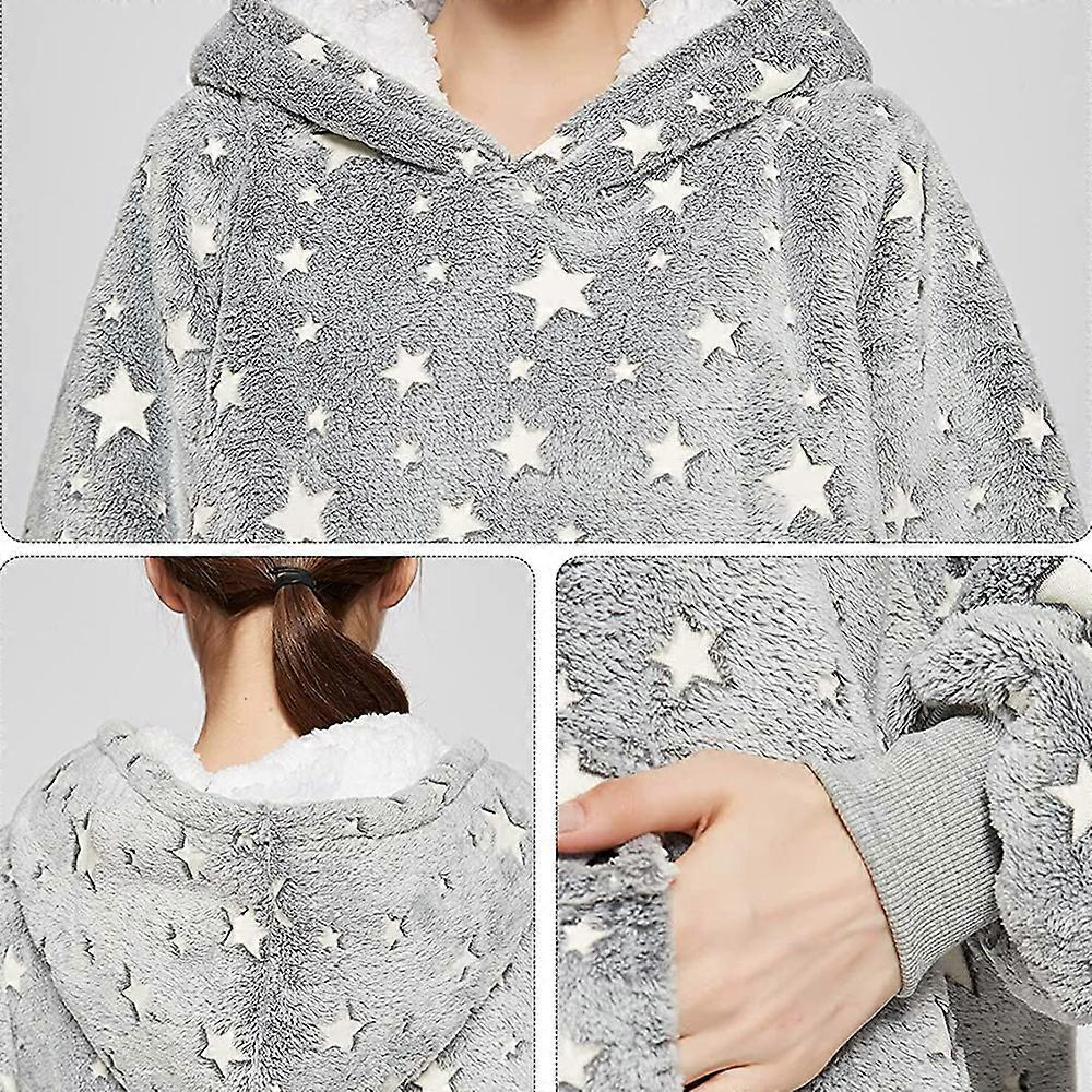 Hoodie Danoir Paris AlvaMys confort douillet en molleton avec étoiles, idéal pour un look cosy et tendance.