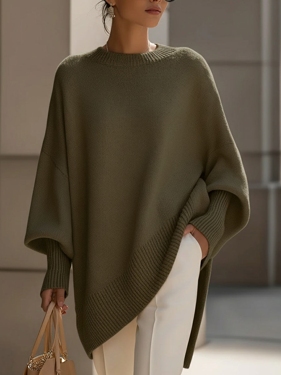Pull beige Claudia de Danoir Paris, élégant et polyvalent, porté sur un mannequin.