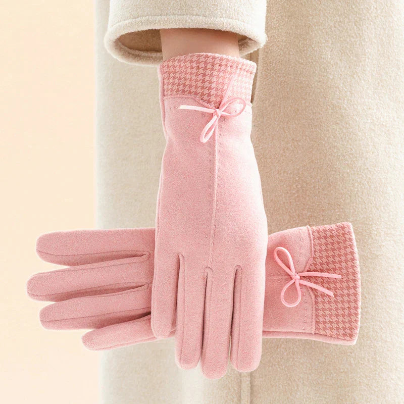 Gants en cachemire marron Emily de Danoir Paris, élégants et raffinés, pour femme.