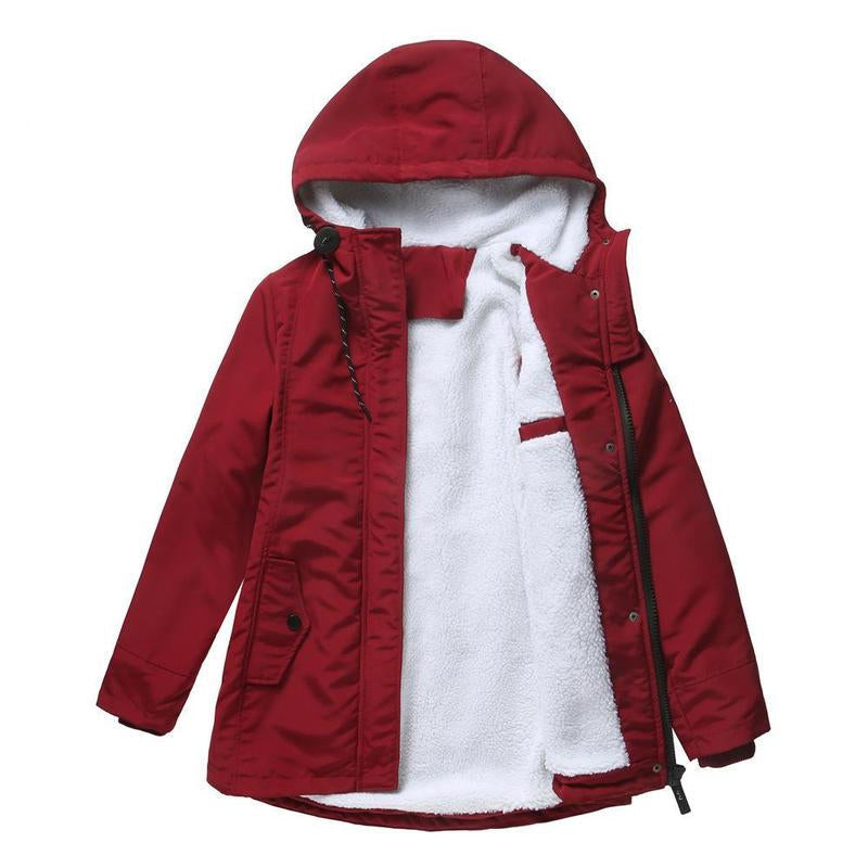 Manteau quotidien pratique Danoir Paris Amina FR1522, rose, taille XS, avec coupe confortable et style décontracté.