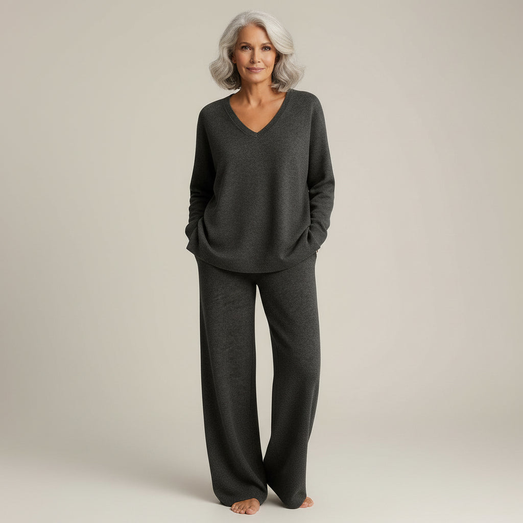 Ensemble décontracté noir Danoir Paris Anny FR1524, vêtements confortables pour un style décontracté.