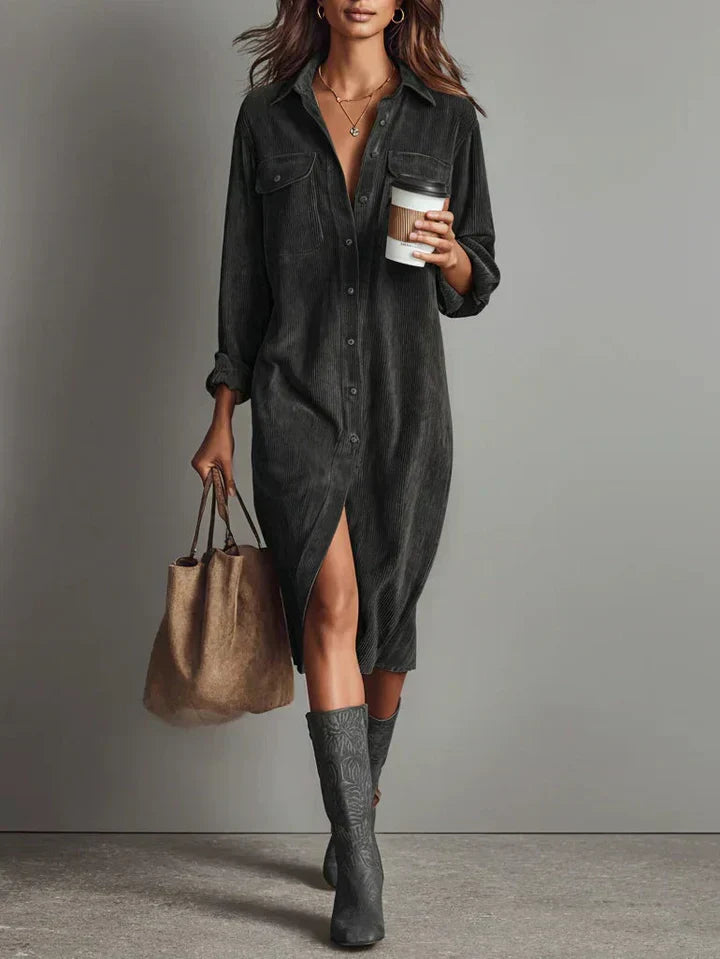 Robe élégante décontractée Sophie de Danoir Paris en camel, tissu léger, coupe fluide, taille XS.