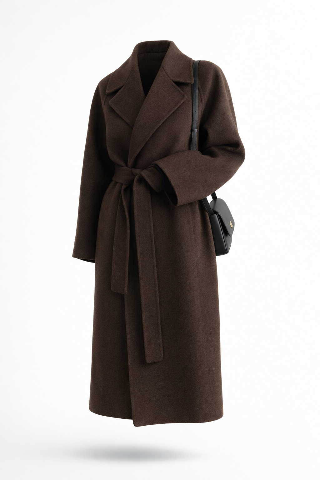 Manteau intemporel et élégant Danoir Paris Mimmi en marron, coupe classique et détails sophistiqués, pour un style chic.