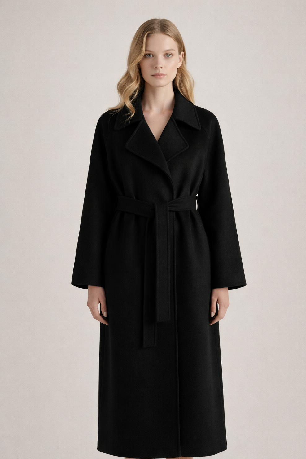 Manteau intemporel élégant Danoir Paris Mimmi en marron, coupe sophistiquée avec col et boutons visibles.