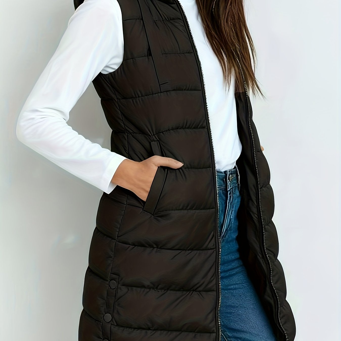 Veste à capuche chic Danoir Paris Emelia, style sombre, en tissu léger, avec détails élégants, idéale pour un look tendance.