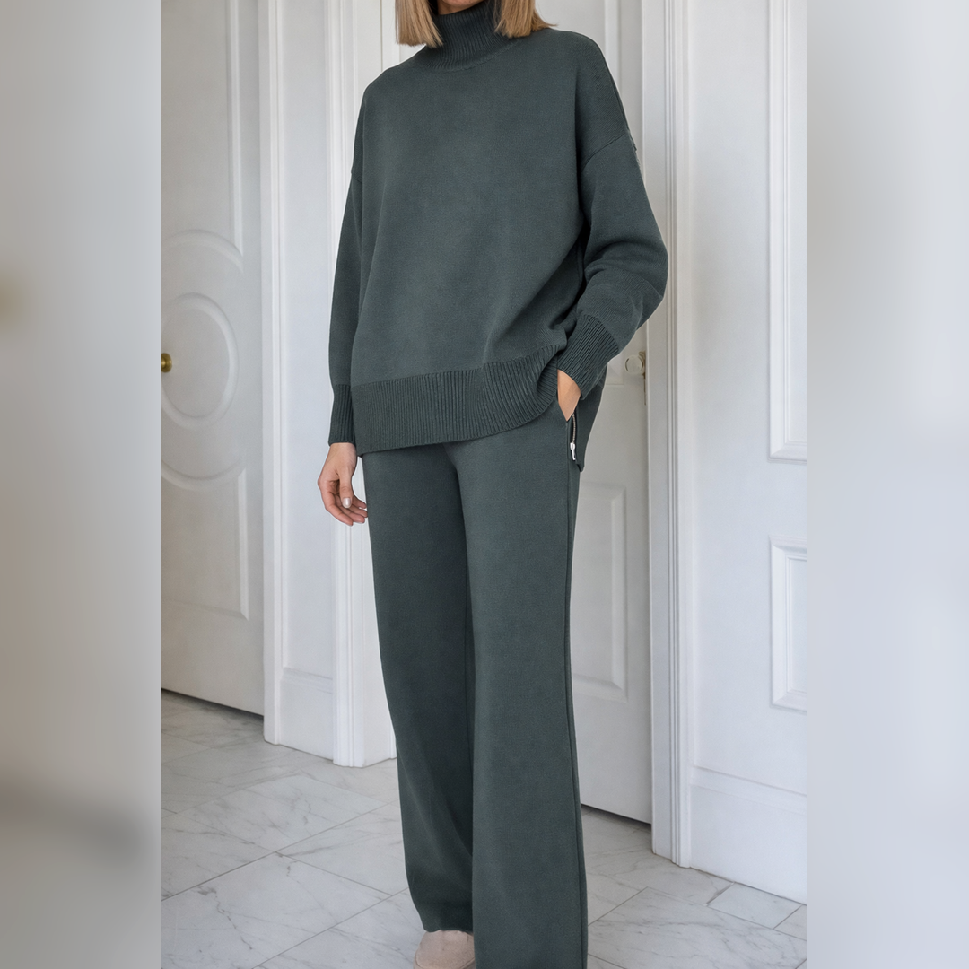Tenue fluide décontractée Marianne de Danoir Paris en rouge, vêtement confortable et élégant pour un style décontracté.