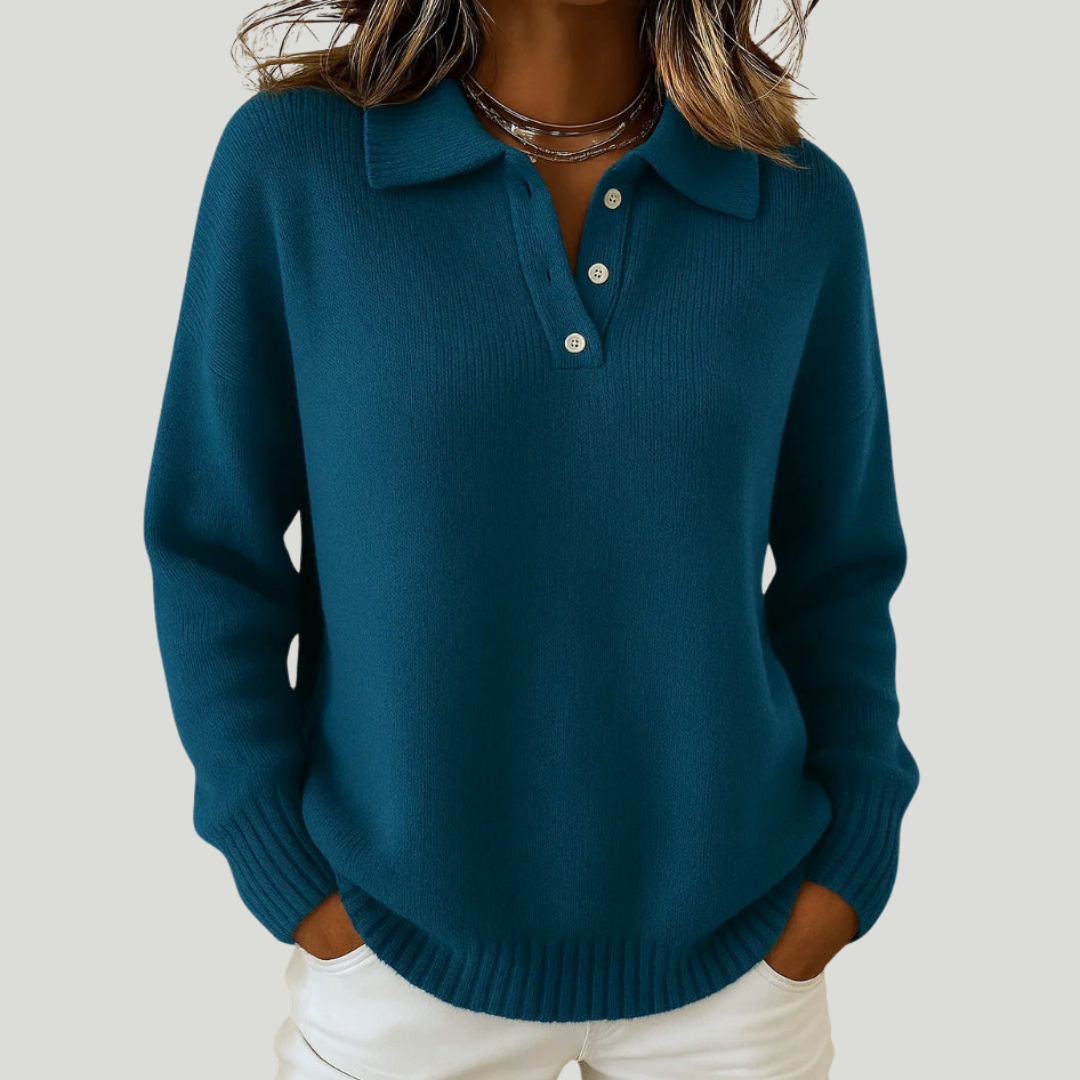 Pull doux chic blanc pour femme de Danoir Paris, style élégant et confortable, idéal pour un look tendance.