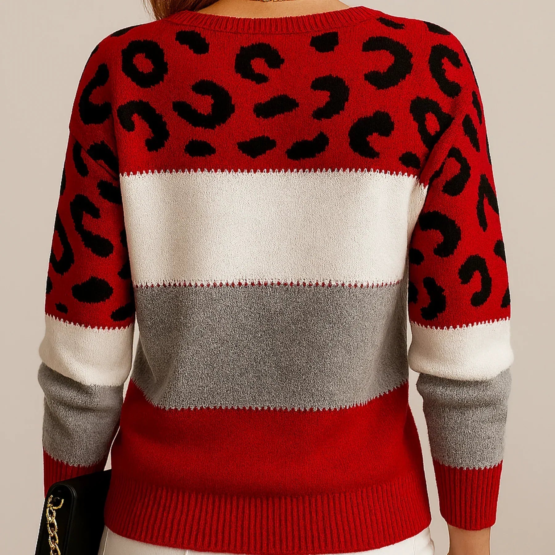 Sweat gris Danoir Paris Pascaline avec motif panthère chic, style décontracté et tendance pour femme.