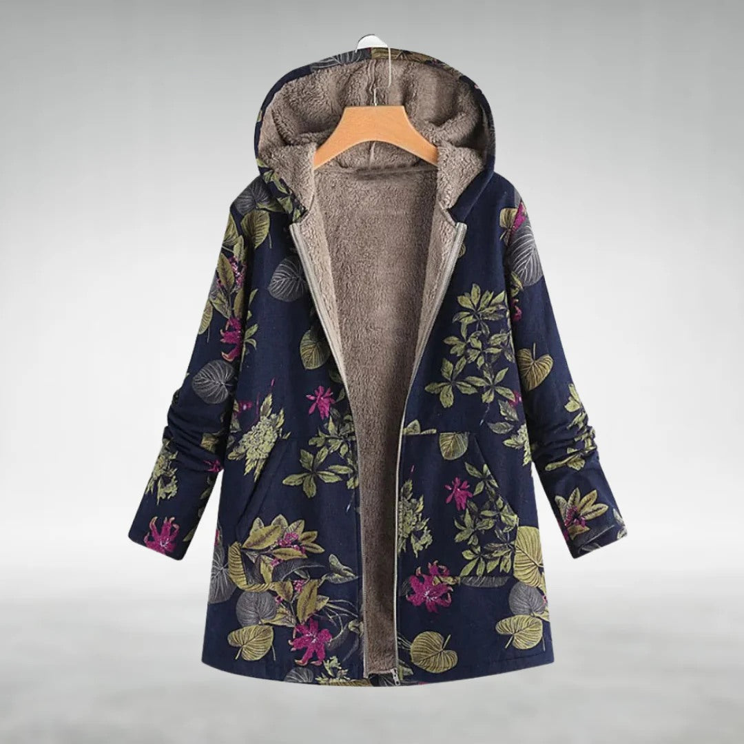 Veste en fleece gris Danoir Paris FR821 Kaysa, élégante et confortable, vue de face sur fond blanc.