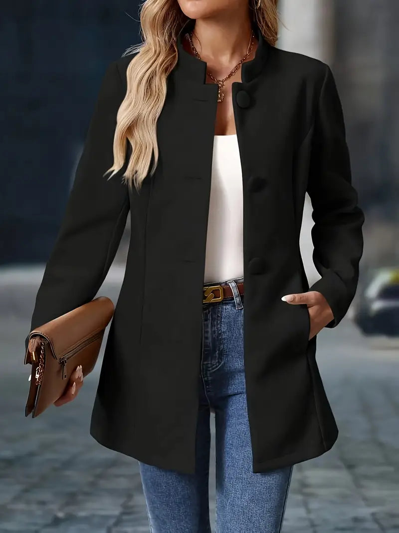 Veste élégante Danoir Paris Sofia FR897 crème, veste quotidienne chic avec coupe raffinée et détails sophistiqués.