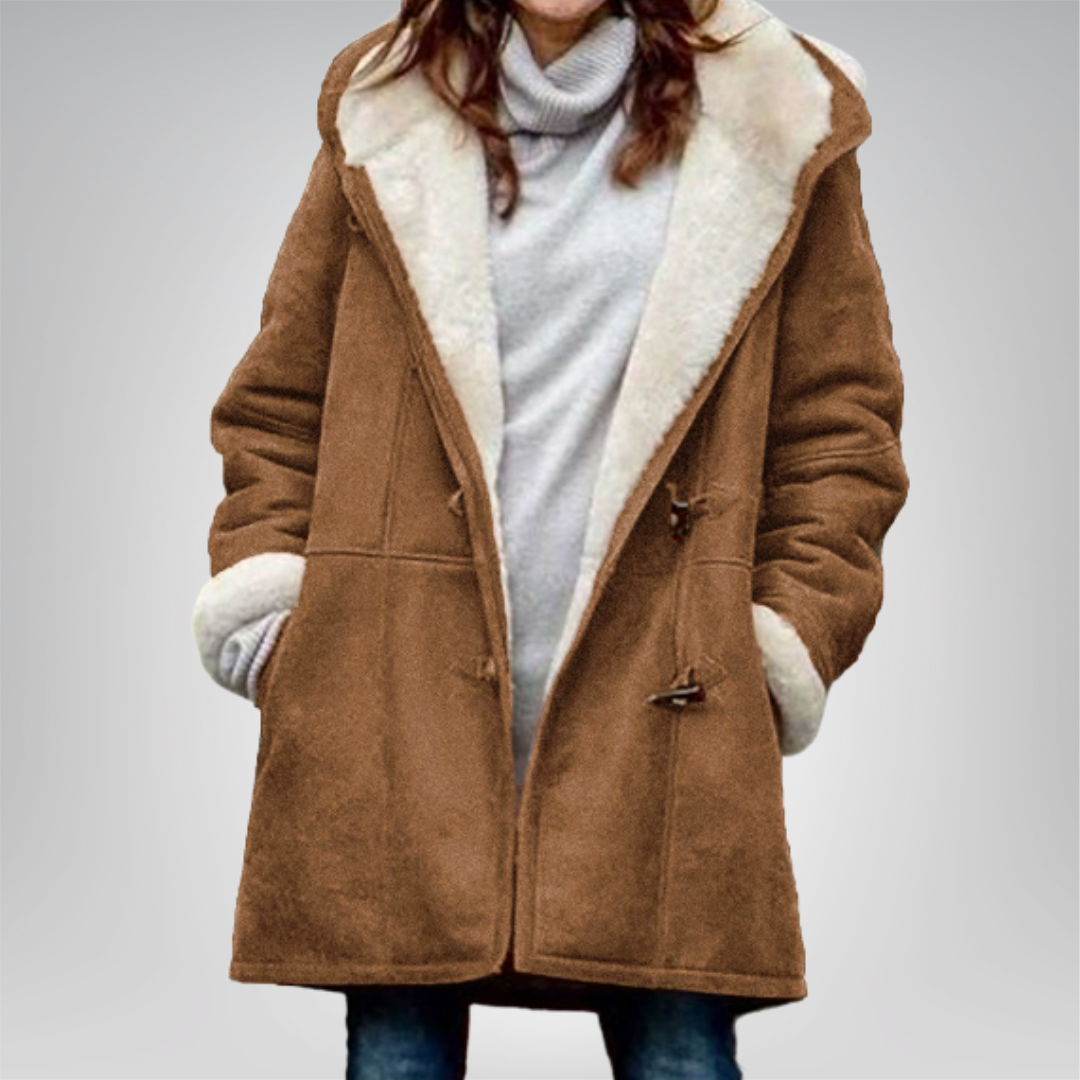 Veste élégante en fleece vert mousse Maria de Danoir Paris, style moderne et confortable pour femmes.