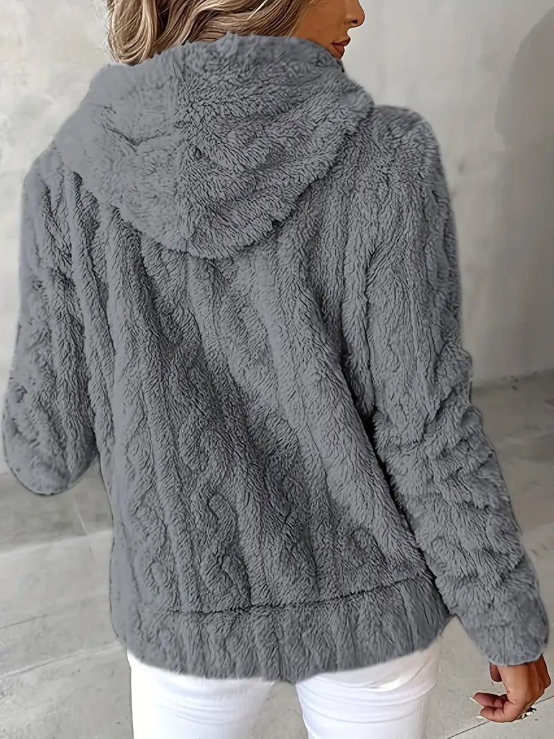 Pull à capuche Danoir Paris FR964 Ganka, sweat doux et moderne violet, confort et style pour homme ou femme.